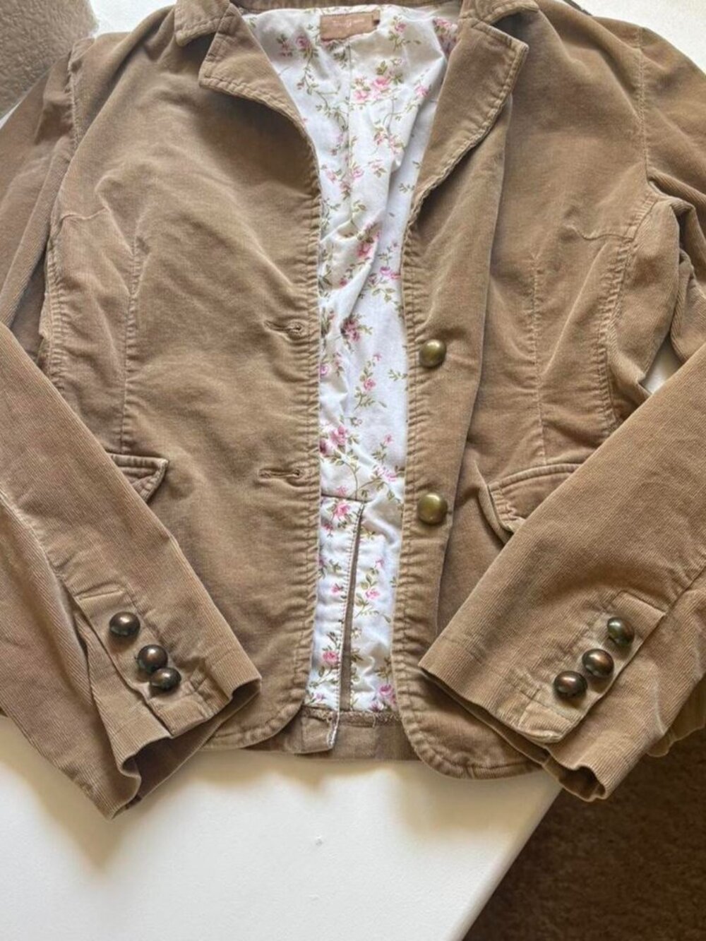 Vintage-inspired corduroy blazer/jacket 🌸